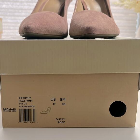 NEW Michael Kors Women Dorothy Flex  Suede Pump Dusty Rose - Picture 7 of 8